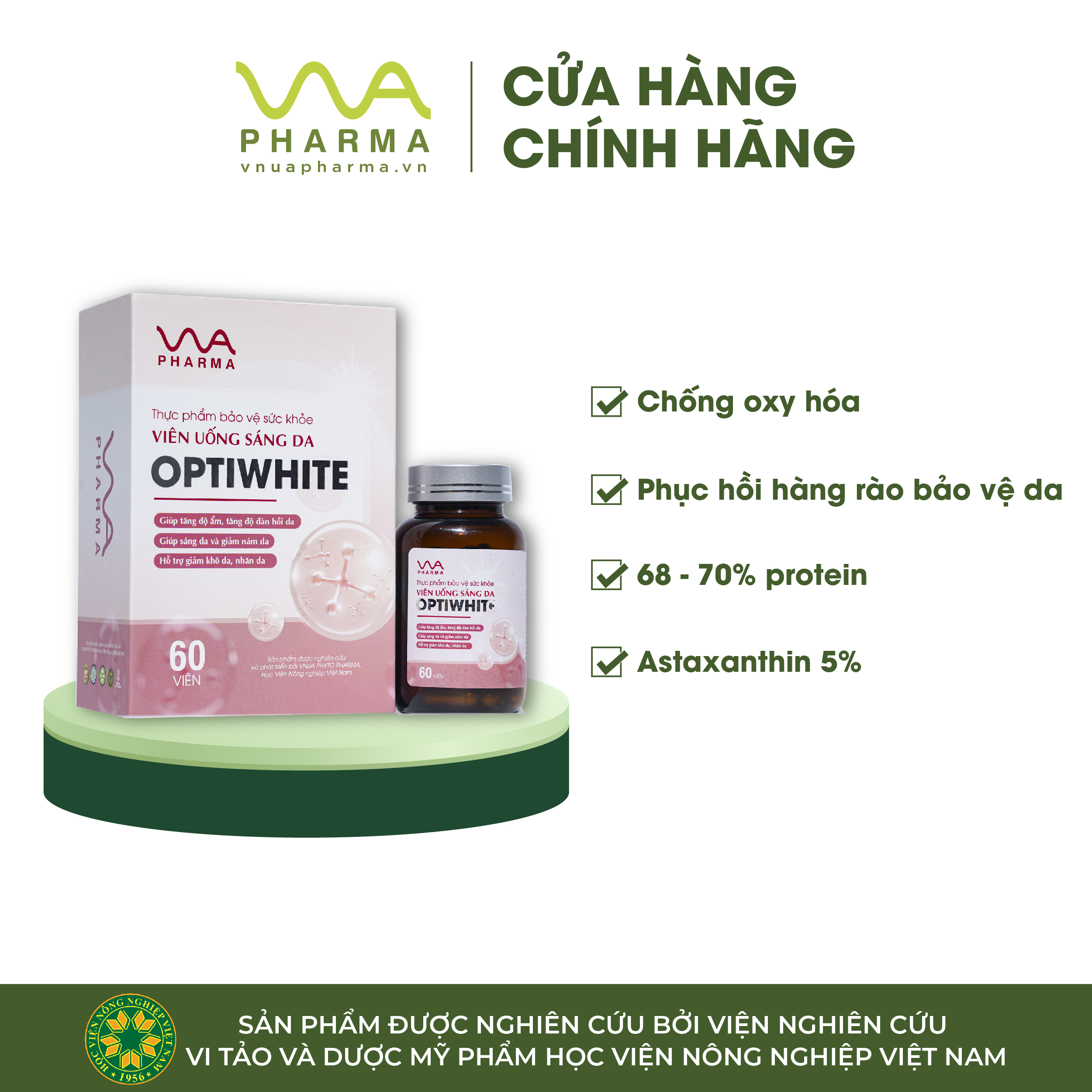 VIÊN UỐNG SÁNG DA OPTIWHITE (60 viên)