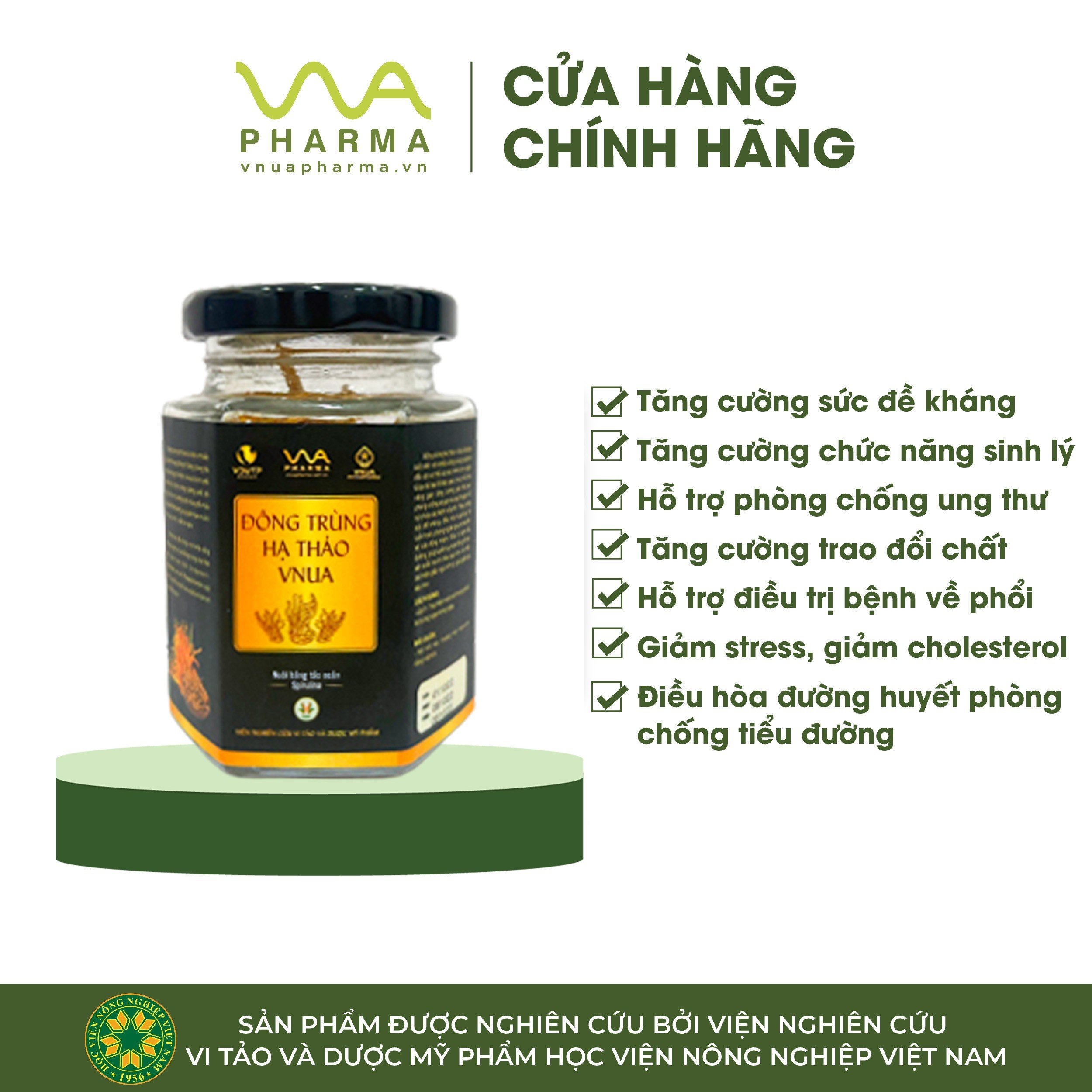 ĐÔNG TRÙNG HẠ THẢO NUÔI BẰNG TẢO XOẮN SPIRULINA (100% đông trùng hạ thảo nuôi bằng tảo xoắn Spirulina sấy thăng hoa) 10g